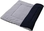 Happyyami Reversible Pet Cat Cushion Thickened Winter Floor Mattress Sleeping Pad Durable Warm Mat for Crates and Carriers Navy