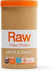 Amazonia Raw Gentle Digest Chocolate - ACO certified organic, gut friendly low FODMAP certified, plant based protein, real food ingredients, kosher, 20.7g protein per serve, 500g