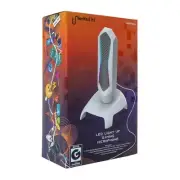 White Blocked Led Light Up Gaming Microphone
