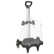Backpack Trolley Wheeled Cart Aluminum Alloy Folding Trolley Cart for Schoo