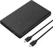 XUMIUZIY Hard Disk Box, 2.5in USB3.1 Gen2 Type-C SSD Hard Disk Box,HDD Enclosure,10Gbps Theoretical Transmission,Anti-Shock and Anti-Fall