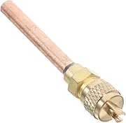 MUSISALY Copper Refrigerator Fridge AC Access Valve Fill Valve for HVAC Universal Fit Refrigerant Filling Access Valve