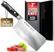 7" Meat Cleaver Professional Stainless Steel Butcher Knife