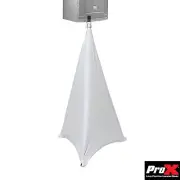 ProX X-SP2SC White Lycra 2 Sided Cover Scrim for Speaker Tripod/Lighting Stand