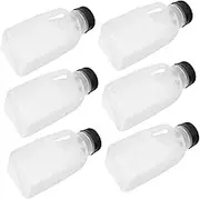 CONGARTENO 6pcs Milk Tea Bottle Carton Leak Proof Water Bottles Lemonade Hydrated Water Bottle Mini Condiment Squeeze Bottles Drinking Liquor Bottle Pour Spouts Jug for Cold Drinks Juice