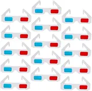 HOMSFOU 3D Stereoscopic Glasses 40 Pack Anaglyph Glasses Perfect for 3D Movies Festivals Family Gatherings