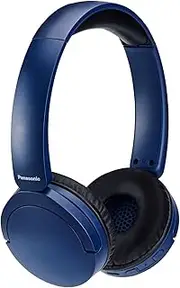 [Panasonic] Wireless Stereo Headphones with up to 72 Hours Playback, XBS, Voice Assist, Environmental Noise Cancelling, Lightweight, Blue (RB-HF630BE-A)