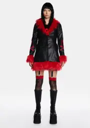 [Current Mood] Too Dead To Die Vegan Leather Coat