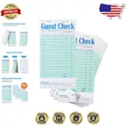 48 Pack Green Guest Check Books - 2400 Sheets for Efficient Service Management