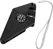 Kisangel Mini Fishing Hook Sharpener Compass Multi-Purpose Knife File for Outdoor Use
