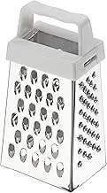 Chef Aid Mini Grater, Efficent Kitchen Gadget, Perfect for Grating Garlic, Nutmeg, Chocolate, and Parmesan, Dishwasher Safe, Metallic, 6,6 x 3,8 x 2,8 cm