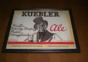 KUEBLER ALE FRAMED COLOR AD PRINT - KUEBLER BREWING CO. - EASTON, PA.