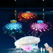 BOXPSII Rechargeable Floating Pool Lights Pool Lights with 6 Dynamic Lighting...