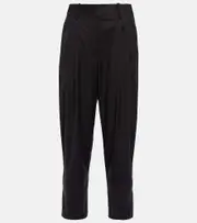 [Alaia] Alaïa Herringbone tapered wool pants AU 12 black
