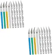 DIYEAH 8sets Precision Hobby Knife Kit with Replacement Blades for Crafting Art Projects Includes Knives and Blades for Cutting