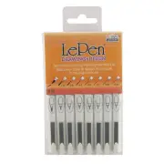 Marvy LePen Technical Drawing Pen Set, Multiple, 1 Count (Pack of 8)