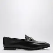 [GUCCI] Black leather Jordaan loafer 38 IT Black