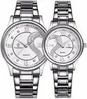 Romantic Pair His And Hers Wrist Watches Sets For Couples White Set Of 2 Gifts