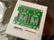 MikroE Pi 3 click shield, two mikroBUS™ sockets + ADC, for Pi 3B, 2B, 1A+, 1B+