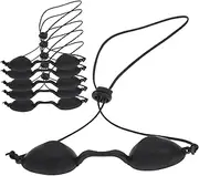 FONDOTIN 6Pcs Ipl Safety Goggles Eye Patch Light Protection for Patients in Therapy Comfortable Design for Optimal Eye Safety Black