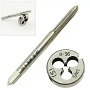 8-36 TPI Tap and Die Set HSS Right Hand Thread 8-36 UNF Tap + 8-36 Die