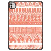 iPad Pro 11-inch (M4) iPad Impact Case Boho Coral Aztec