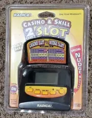 Radica CASINO & SKILL NUDGE Slot 2-in-1 Game Electronic Handheld System 2174