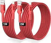 [AHGEIIY] Lightning Cable 2M 1M, iPhone Charger Cable Apple MFi Certified iPhone Cable Fast Charging for iPhone 14 13 12 11 Xs Max XR X 8 Plus 7 6s Plus iPad Pro iPod Airpods