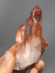 Red Quartz Crystal Cluster Point Morocco 2.4oz N34
