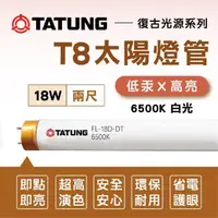 在飛比找momo購物網優惠-【TATUNG 大同】T8傳統燈管 三波長燈管 2尺 18W