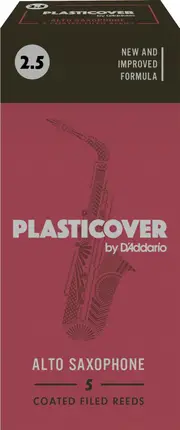 Rico Plasticover Alto Sax Reeds, Strength 2.5, 5-pack
