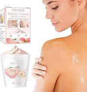 Body Scrubs for Women, Moisturizing Peach Body Scrub Exfoliator, Anti-Aging Body Scrubs for Young-Looking & Smooth Skin, Exfoliate & Moisturize Skin