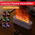 USB Ultrasonic Aroma Air Humidifier Flame Light Purifier Essential Oil Diffusers