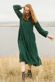 Mae Cord Dress--ELM-8173001