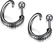 [Generic] Punk Style Jewelry Vintage Octopus Stainless Steel Mens Hoop Earrings