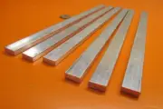 6061 T651 Aluminum Bar, 1/4" (.250") Thick x 5/8" Wide x 12" Length, 6 Units