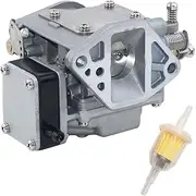 Boat Motor Carburetor Carbs Fit for Yamaha 2-Stroke 9.9HP 15HP 15D E15DMH Outboard Engine Replaces 6B4-14301-00 6B41430100