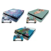 OFFICIAL BARRUF ART MIX VINYL SKIN DECAL FOR PS4 SLIM CONSOLE & CONTROLLER