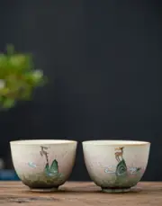 Ceramic Teacup deer Set Chinese Kung Fu Tea Cup for Tea