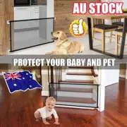 Dog Pet Mesh Magic Gate Pets Barrier Baby Kid Safety Fence Portable Indoor GuaNW