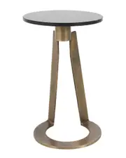 Classic Home Leyton Marble Accent Table