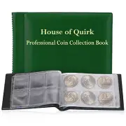 House Of Quirk 60 Pockets Coin Holder Collection Book For Mini Green
