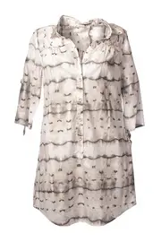 Violette Print Tunic--LAV-50158F
