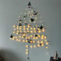 在飛比找momo購物網優惠-派對佈置聖誕樹雪花燈飾1組(聖誕節 布置 氣球 裝飾 聖誕樹