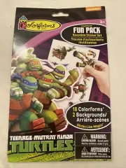 TMNT Teenage Mutant Ninja Turtles Colorforms Fun Pack Reusable Sticker Set