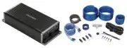 KICKER KEY5001 500 Watt Smart Mono Amplifier w/Bass Processor+Amp Kit 47KEY5001