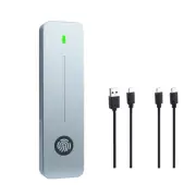 NVMe/SATA SSD Enclosure Support Fingerprint Encryption USB3.2 Efficient