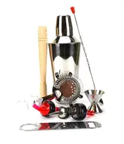 PurpleSpoilz 10 Piece Cocktail Shaker Set Sp - With Free Bar Blade