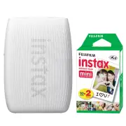 FUJIFILM INSTAX MINI LINK 3 Smartphone Printer Clay White + 20 Film Sheets