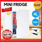 4L Mini Fridge Portable 12V Car Refrigerator Cooler Freezer for Drinks Cosmetic
